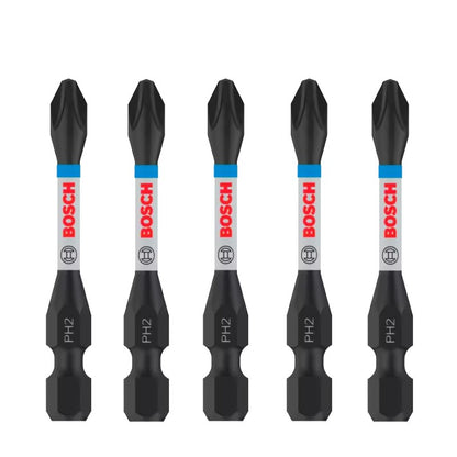 BOSCH Original PH/PZ 55MM Set Impact Type Bit S2 HSS Wear Resistance Carpentry Bit Screwdriver Power Tool Accessories