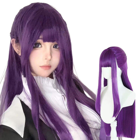 Anime Character Purple Long Straight Hair Chemical Fiber Synthetic Wig Anime Party Game Party Festival Event
