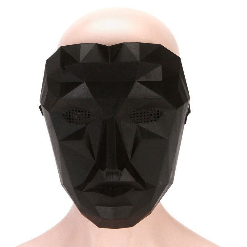 Korean Cosplay TV Disguise Mask Square Circle Triangle full face mask for HALLOWEEN Party Role Play Outfit