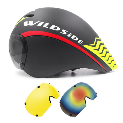 TT Óculos de Lente de Capacete de Ciclismo Capacete de Bicicleta de Estrada Aero Triathlon Tri Capacete de Ciclismo de Corrida de Contrarrelógio Masculino Acessórios de Casco Ciclismo