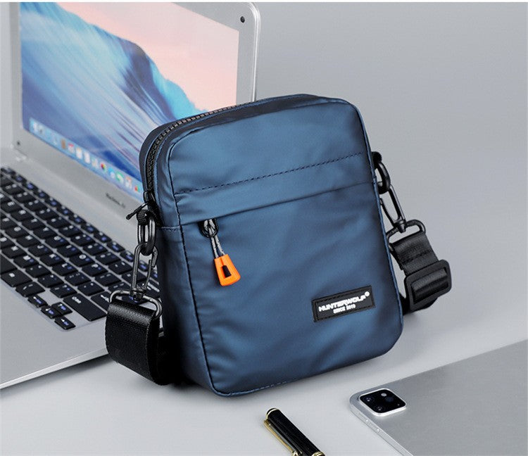 Simple Mini Men Crossbody Bag For Phone Side Bag Casual Waterproof PU Leather Shoulder Bag Business Small Messenger Sling Bags