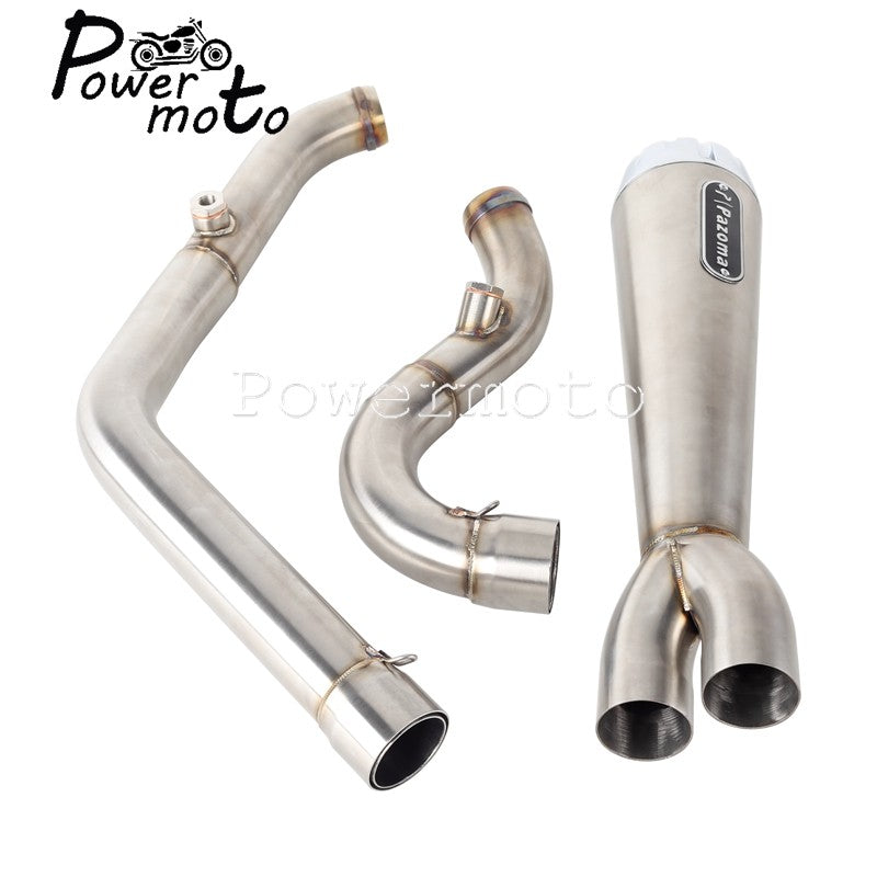 For Harley Softail Low Rider S ST EI Diablo Street Bob 2018-up 2-into-1 Motorcycle Complete Full System Exhaust Pipe Muffler