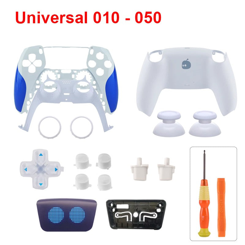 Full Set Replacement Housing Shell Case for PS5 DualSense Controller BDM-010/020/030/040/050 Custom DIY Faceplate with Tools