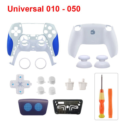 Full Set Replacement Housing Shell Case for PS5 DualSense Controller BDM-010/020/030/040/050 Custom DIY Faceplate with Tools
