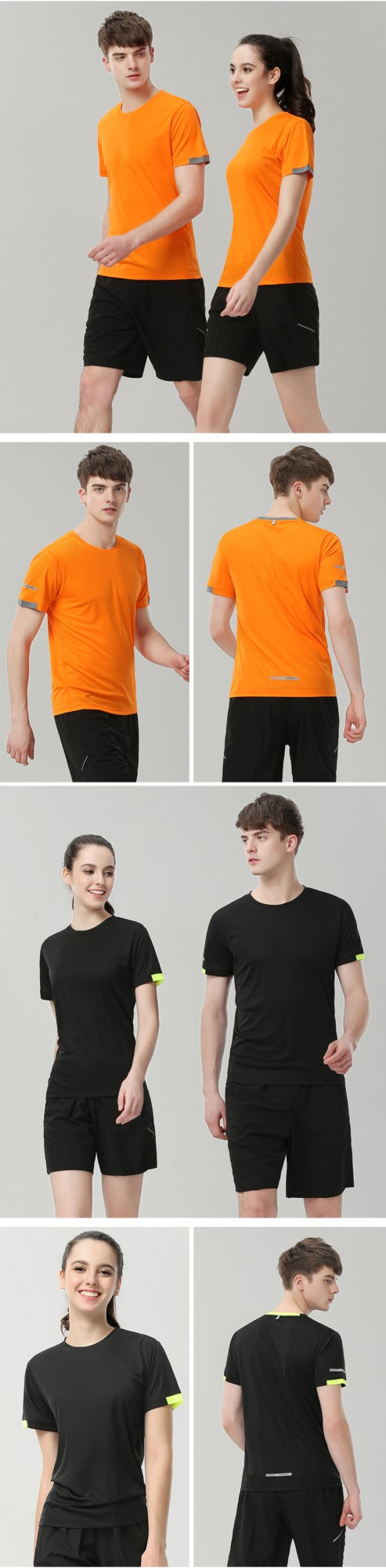 Leisure sports T-shirt printed with logo, quick drying, breathable, elastic summer short sleeved customized embroidery printed w