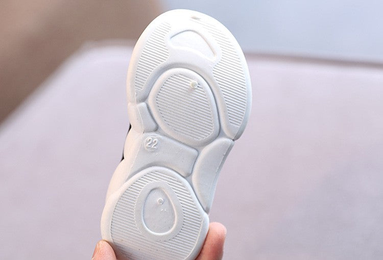 Fashion Design Children Shoes All Seasons Kids High Sneakers Soft Breathable Mesh Unisex Boys Girls Casual Sport Shoes