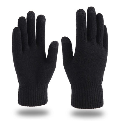 Elastic Winter Outdoor Sports Running Gloves Warm Touch Screen Gym Fitness Full Finger Gloves For Men Women Knitted Magic Gloves