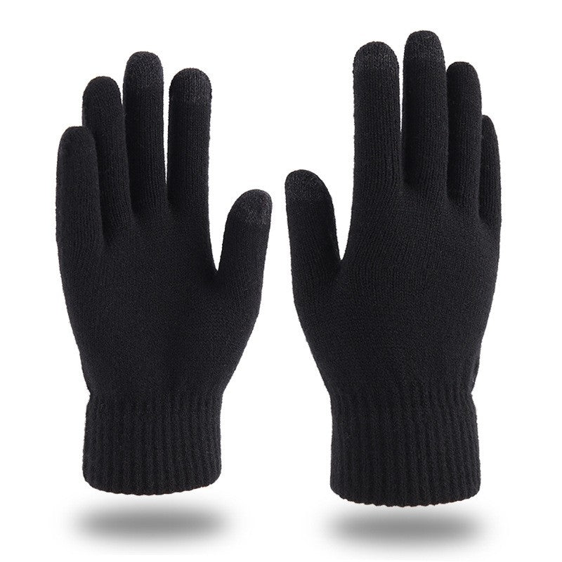 Elastic Winter Outdoor Sports Running Gloves Warm Touch Screen Gym Fitness Full Finger Gloves For Men Women Knitted Magic Gloves