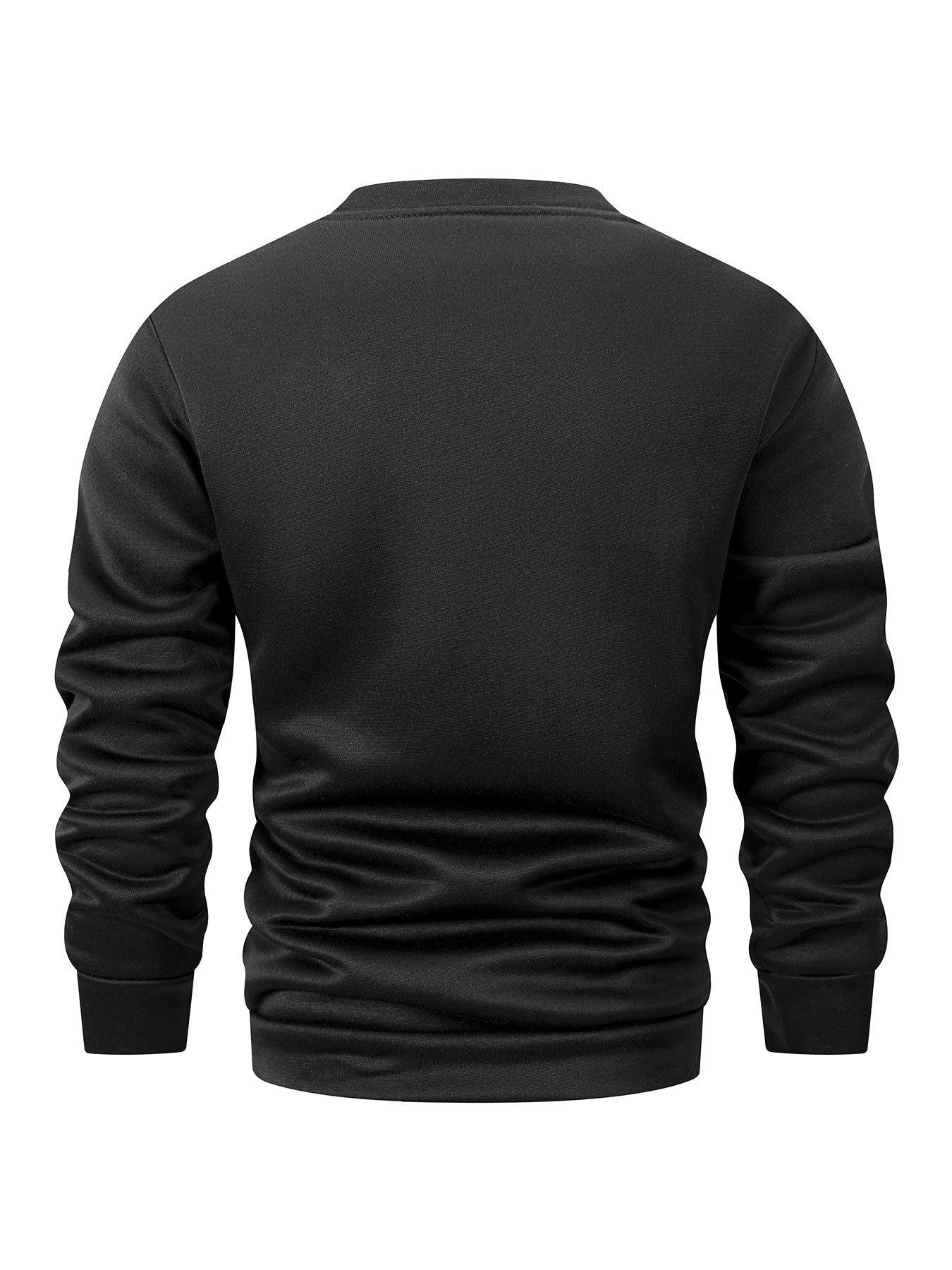 Autumn Winter Men's Fleece Lined Warm Sweatshirt Casual Pullover Men Fashion Long Sleeve Hoodies Outdoor Men's Clothing Top