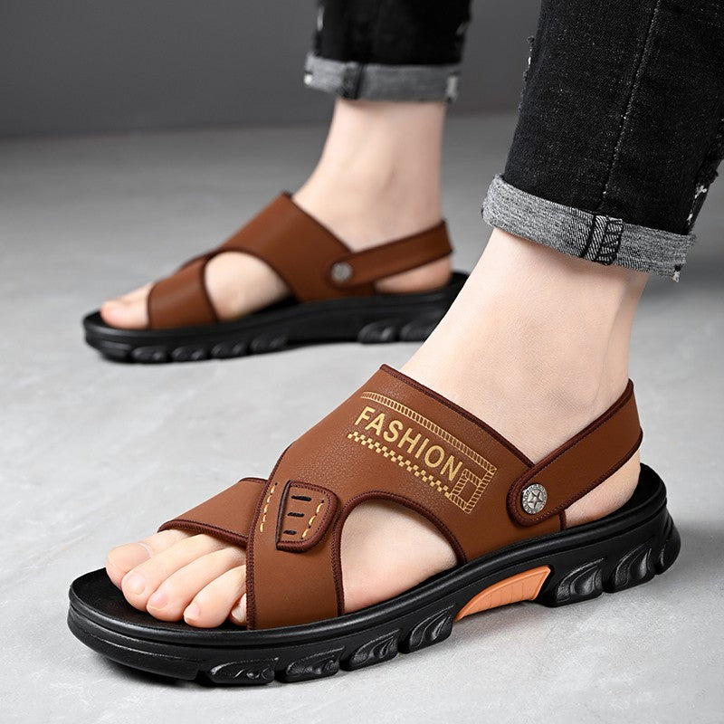 Hot Sale Men Sandals Casual Shoes Outdoor Walking Sandals for Men Beach Shoes Men Slippers Open Toe Flat Two Passes
