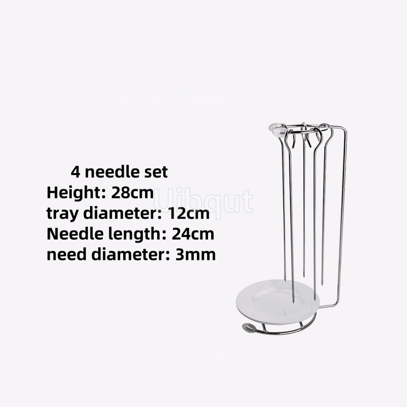 Kebab Barbecue Rack BBQ Cookware Roaster Rack Grill Vertical Stand Spanish outdoor BBQ Skewer Rack for Picnic Party Meat Sausage