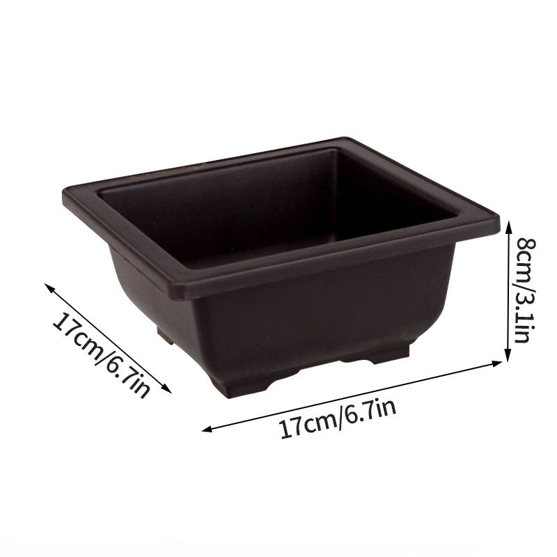 Vasos de Flores Retangulares de Argila Roxa Imitando Vasos para Plantas de Jardim ao Ar Livre Paisagismo Bonsai macetas para plantas