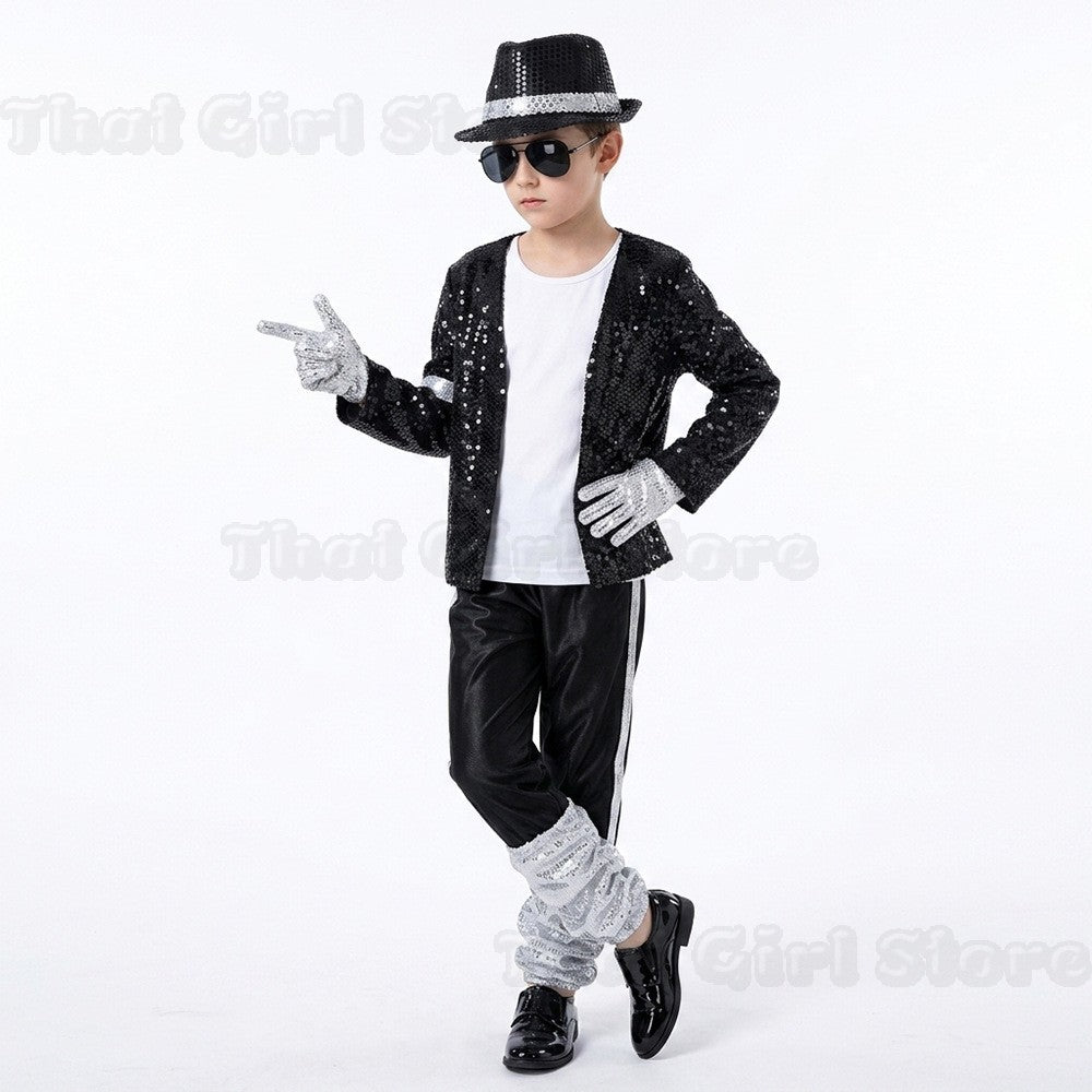 Halloween Coplay outfit for Show Performance Party Michael Jackson Celebrity Birthday Carnival Billie Jean Pop Star MJ costume