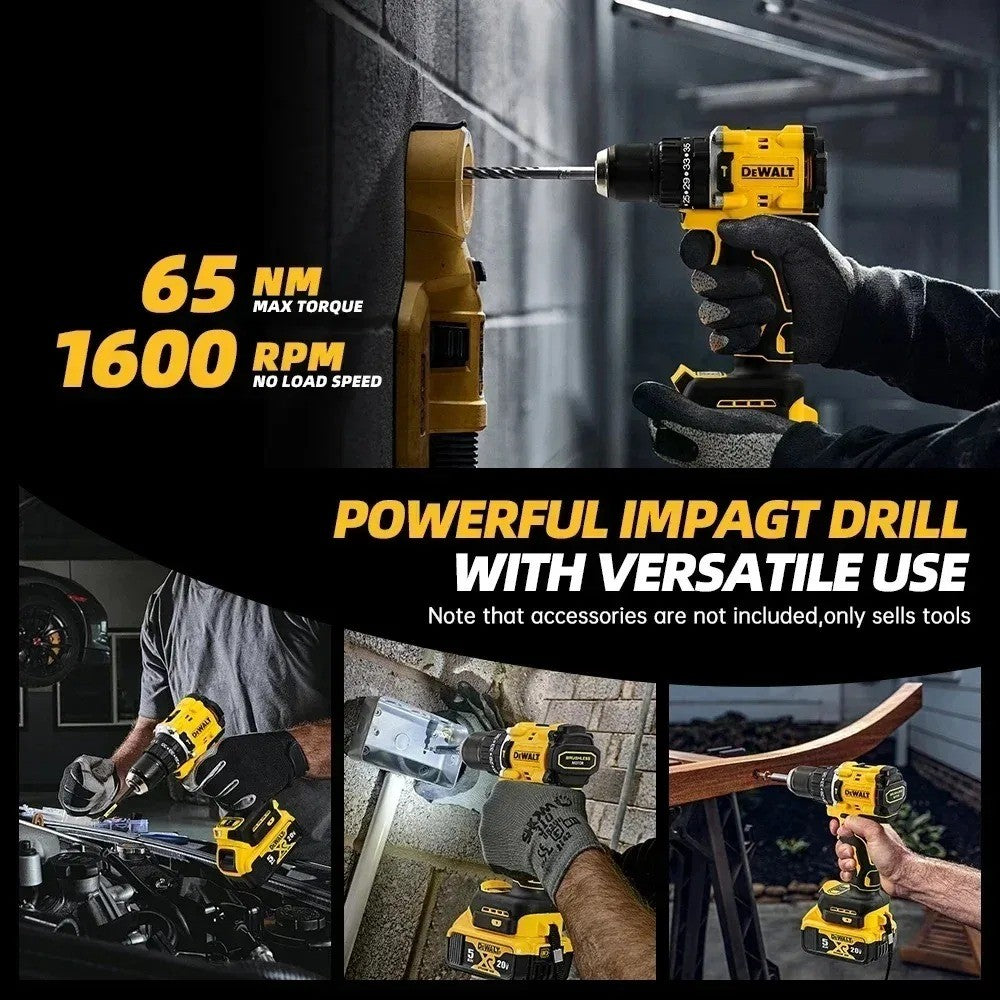 Furadeira de Motor Brushless DEWALT DCD805, Furadeira/Parafusadeira Sem Fio a Bateria de Lítio 20V Max, Mais Potente Que Uma Furadeira Elétrica Comum?