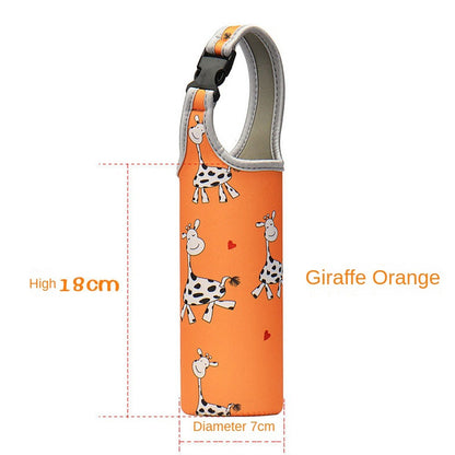 Baby Bottle Cover Portable Water Bottle Case Sleeve Sports Insulation Water Bottle Covers Pouch With Strap Holder Bottle Bag