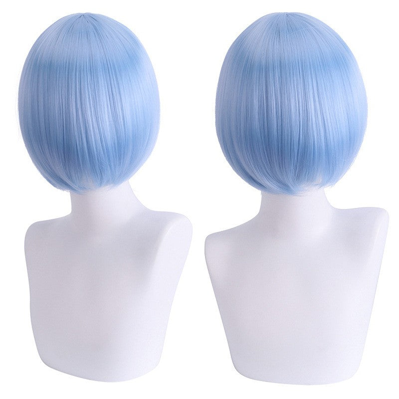 cosplay wig, face-controlling, short hair, thickened version, face-controlling style, colorful Synthetic fiber wig