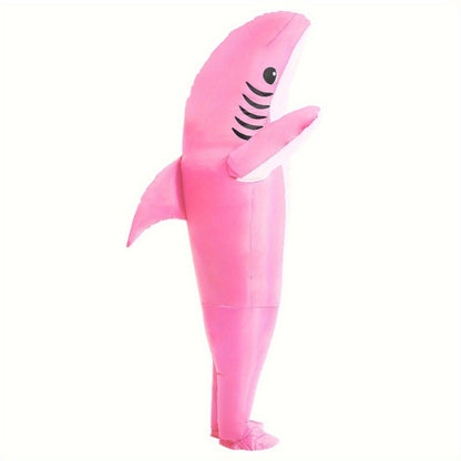 Cute and unique standing shark design inflatable costume Halloween and Christmas inflatable costume props