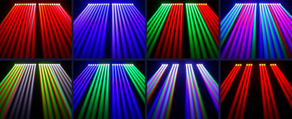 2PCS RGBW 4in1 Wall Wash Light 250W Swing Dot Beam Lights DJ Disco Party Lights LED Effect Light for Stage Theater Bar Wedding