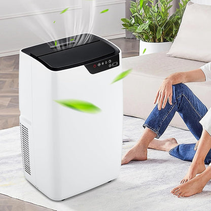 Ar Condicionado Portátil 12000 BTU para Ambientes de até 50 m², Unidade de AC Portátil Silenciosa 3-EM-1 de Chão, Timer 24H