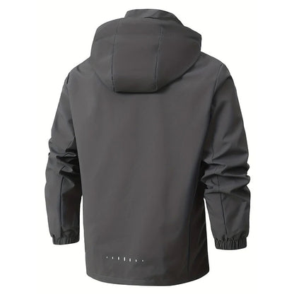 Spring Autumn New Men Casual Jacket Men Outdoor Windproof Waterproof Athletes Jacket Coat Detachable Hat Jackets Male M-5XL