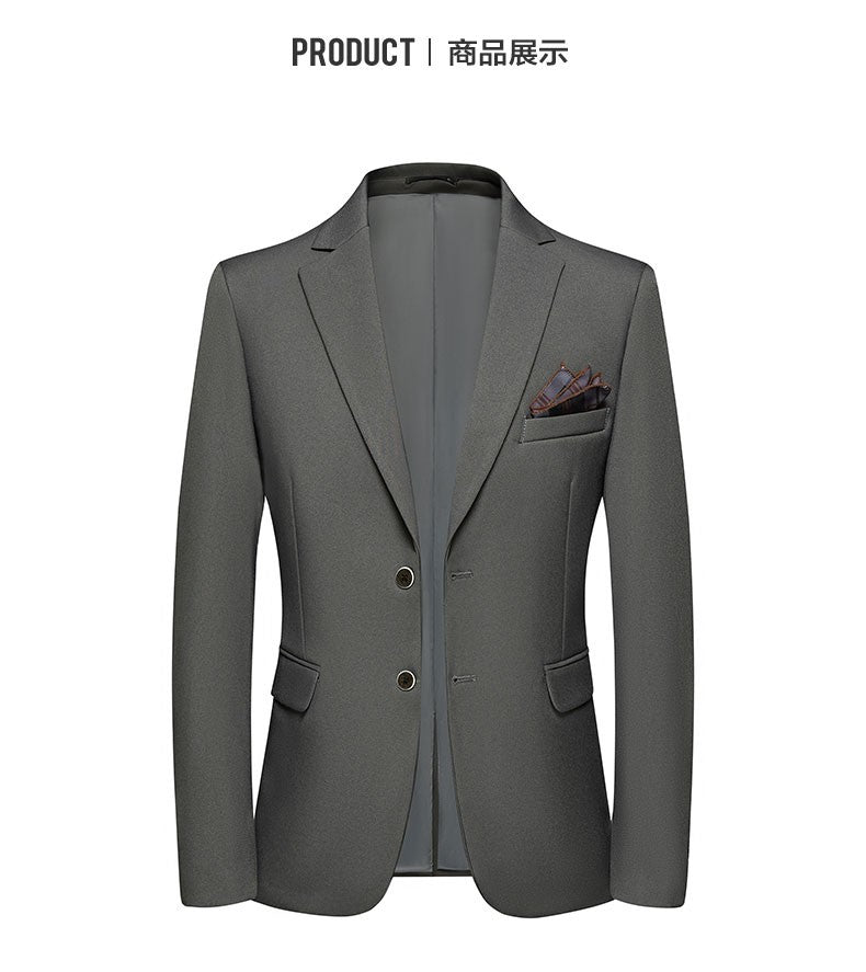 2025 Men's Slim Fit Business Casual Blazer High Quality Fashion All-in-One Banquet Korean Style Handsome Trend for All Seasons