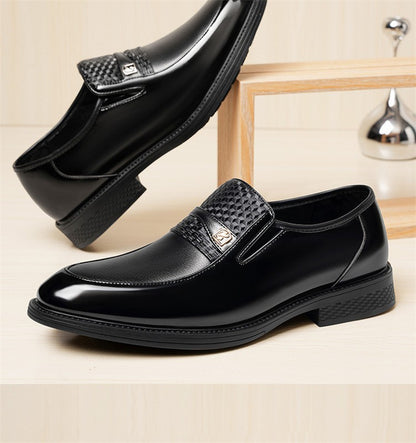 Business Formal Leather Shoes for Men Solid Color Fashion Casual Loafers Male Spring Autumn New Designer Dress Shoes Man