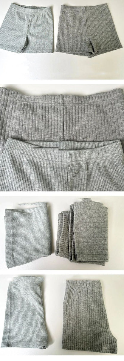 HELIAR Women High Waist A-line Shorts Thin Knit Sports Shorts For Women Casual Running Slim Bodycon Trousers 2025 Spring Summer