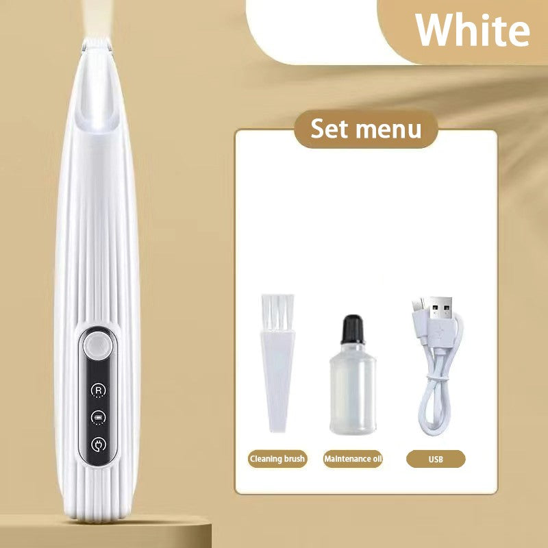 Portable Dog Paw Trimmer with Led Light Rechargeable Cordless Nail Grinder Shaver for Cats And Other Pets Nail Grooming Tools