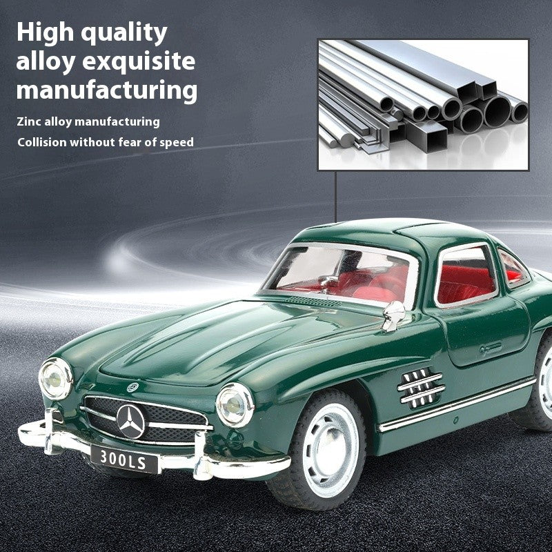 1:32 Mercedes Benz 300SL Classic Car Alloy Car Diecast Model Simulation Miniature Car Model Decorative Trendy Ornaments For Boy