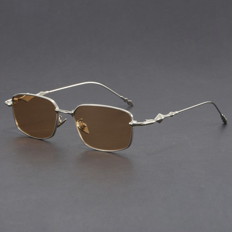 Óculos de Sol Retangulares Pequenos Femininos com Armação Fina, Óculos Anti-Luz Azul, Armações de Óculos Modernas, Óculos Vintage UV400 Gafas De Sol