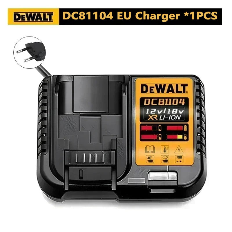 Bateria Dewalt 20V 100% Genuína, Bateria Recarregável de Íon de Lítio 2AH 5AH 6AH, Bateria de Substituição para Ferramentas Elétricas Dewalt DCB200