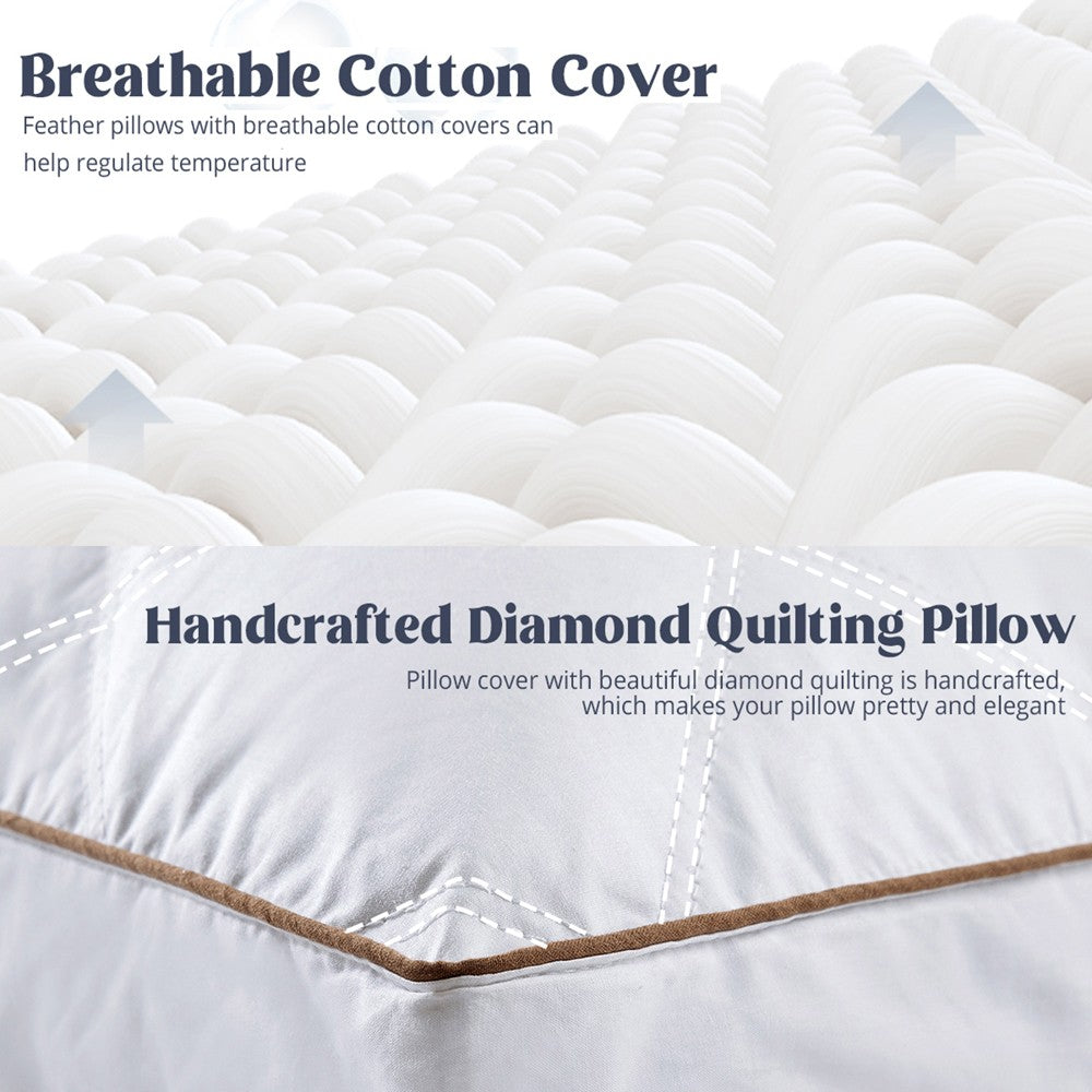WQSPRING White Pillow Core Home Pillows Washable Pillow Skin-friendly Neck Pillow Cushion Almohadas Dormir ??????? Throw Pillows