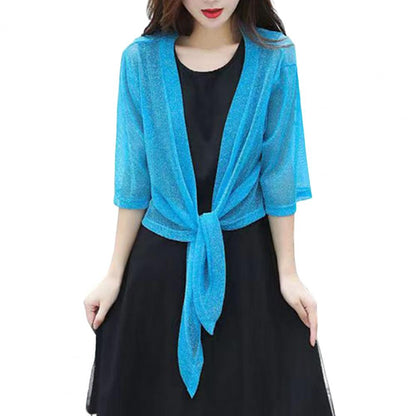 Wedding Jacket Wrap Long Half Sleeve Bolero Shrugs For Women Cardigan Bolero Jacket Cape For Party Dress Top Coat
