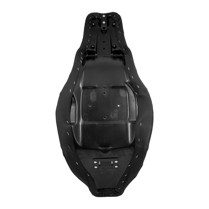 Assento 2 Lugares Moto Garupa Com Encosto Ajustável Almofada Para Harley Touring Electra Road Glide 09-23 Assento De Couro