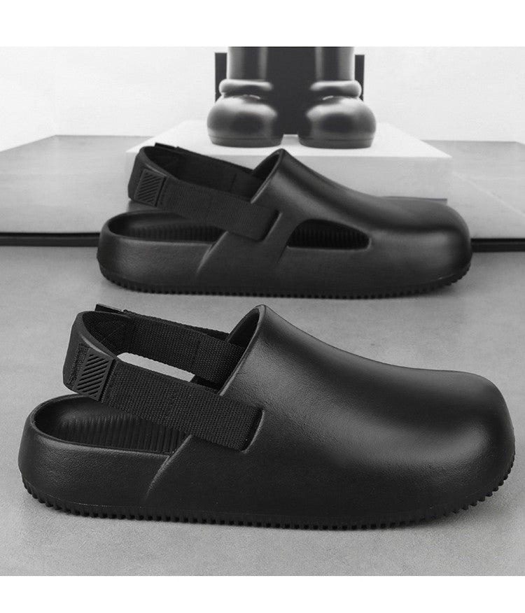 2025 New Casual EVA Sandal Men'S Non-Slip Flip-Flop Mule Design Comfortable Breathable Slip-On Lazy Shoes Adults Home Slippers