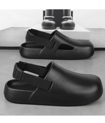 2025 New Casual EVA Sandal Men'S Non-Slip Flip-Flop Mule Design Comfortable Breathable Slip-On Lazy Shoes Adults Home Slippers