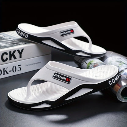 1 Pair  Beach Sandals Shower Shoes Men'S Stylish Lightweight Flip-Flops Comfortable Thong Sandals Camping Casual Attire