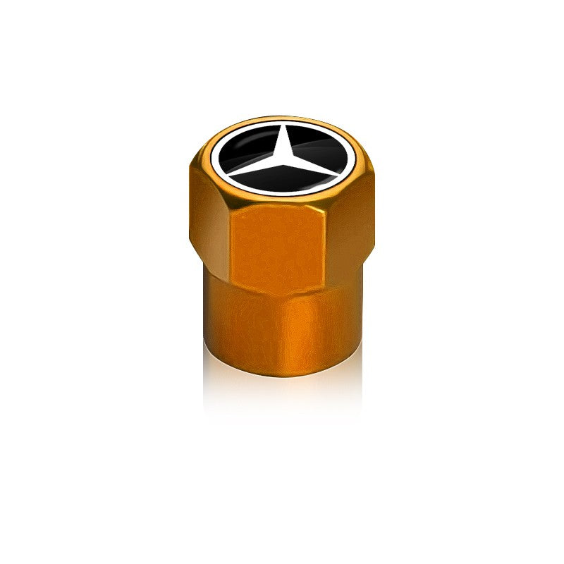 Car Wheel Tire Air Valve Caps with Keychain For Mercedes Benz A180 A200 W205 E63 AMG 2014 2015 W166 W246 W242 W176 W212