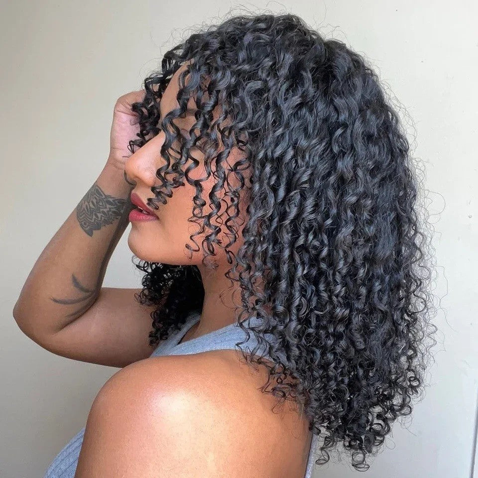 15A Pixie Curls Bundles Kinky Curly Cabelo Humano 3/4 Bundles Deal 100% Cabelo Cacheado Virgem Cru Bundles de Cabelo Extensão de Cabelo Trama Dupla