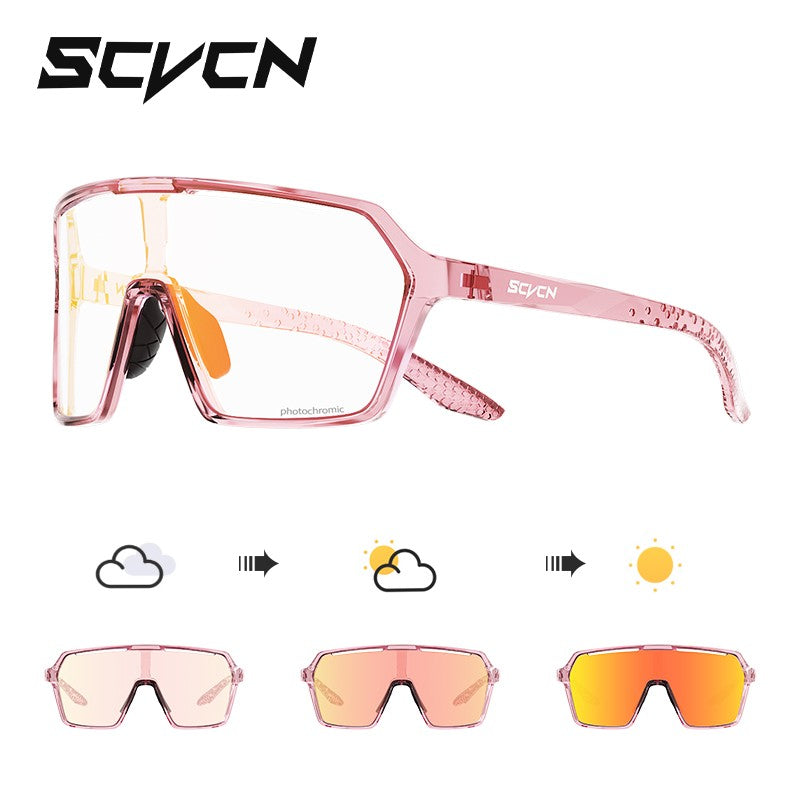 SCVCN Cycling Sunglasses Men Photochromic Glasses Fashion for Women Bike Mountain Road Bicycle Eyewear Cycle Goggles UV400 MTB