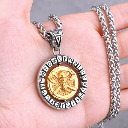 Colar Nórdico Vikings Árvore da Vida Odin Vários Homens Amuleto Celta Pingente Aço Inoxidável Charm Vintage Joias Punk Atacado