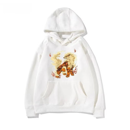 New Pokémon Cartoon Pattern Printed Men's and Women's Hoodies Autumn and Winter 2K Harajuku Large Size Casual Trend Thermal Top