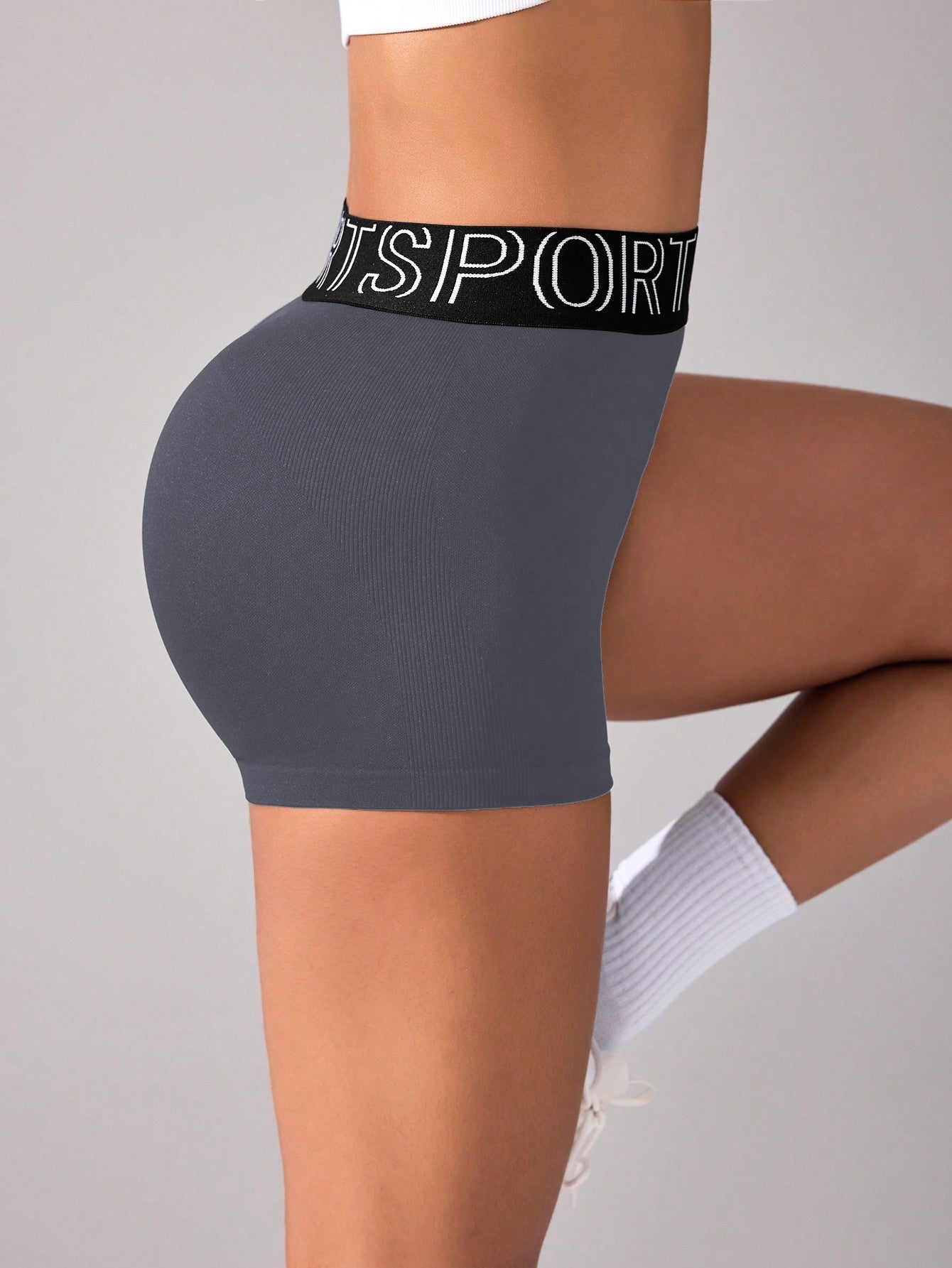 Women Workout Shorts Scrunch Shorts Seamless High Waisted Contour Gym Yoga Biker Shorts