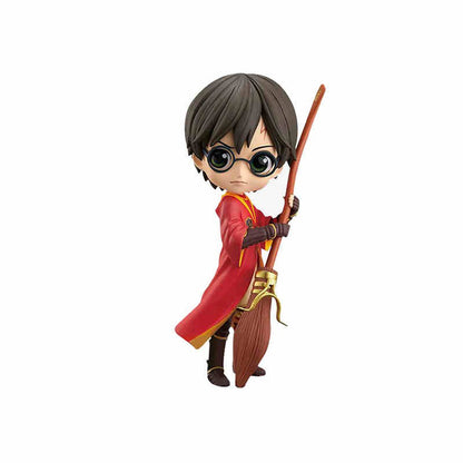 14cm Original Bandai Q Posket Harry Potter Series Versão Personagem Draco Malfoy Hermione Action Figure Anime Colecionável Bonecas Infantis