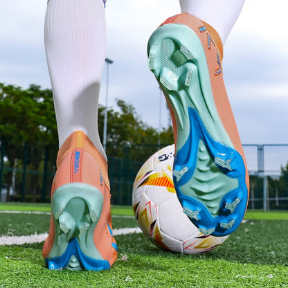 New Men Soccer Shoes Adult Futsal Sport Indoor Football Boots Cleats Non-Slip Boys Grass Ultralight Turf Comfortable Match