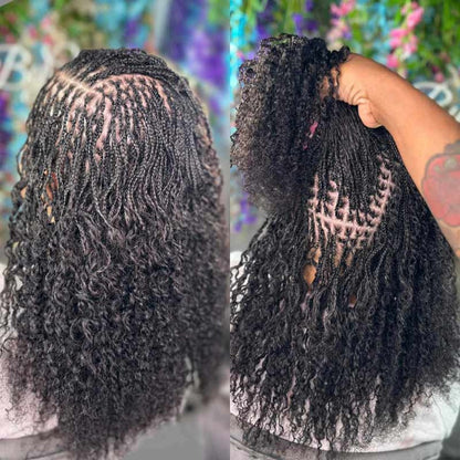 Cabelo Humano Afro Kinky Bulk QVR para Mini Twist, Tranças, Extensões de Dread Locs e Crochet, Cabelo Afro Kinky Cacheado Bulk para Dreadlocks 50g