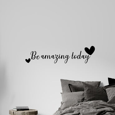 1 pc be amazing today with love words Wall Sticker Home Decor Accessories Decor Living Room home Removable Creative Stickers
