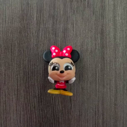 Genuine Disney Doorables Cartoon Figures Kawaii Mickey Mouse Princesa Anna Elsa Boneca de Olhos Grandes de Vidro Série Modelo Brinquedos Presentes Infantis