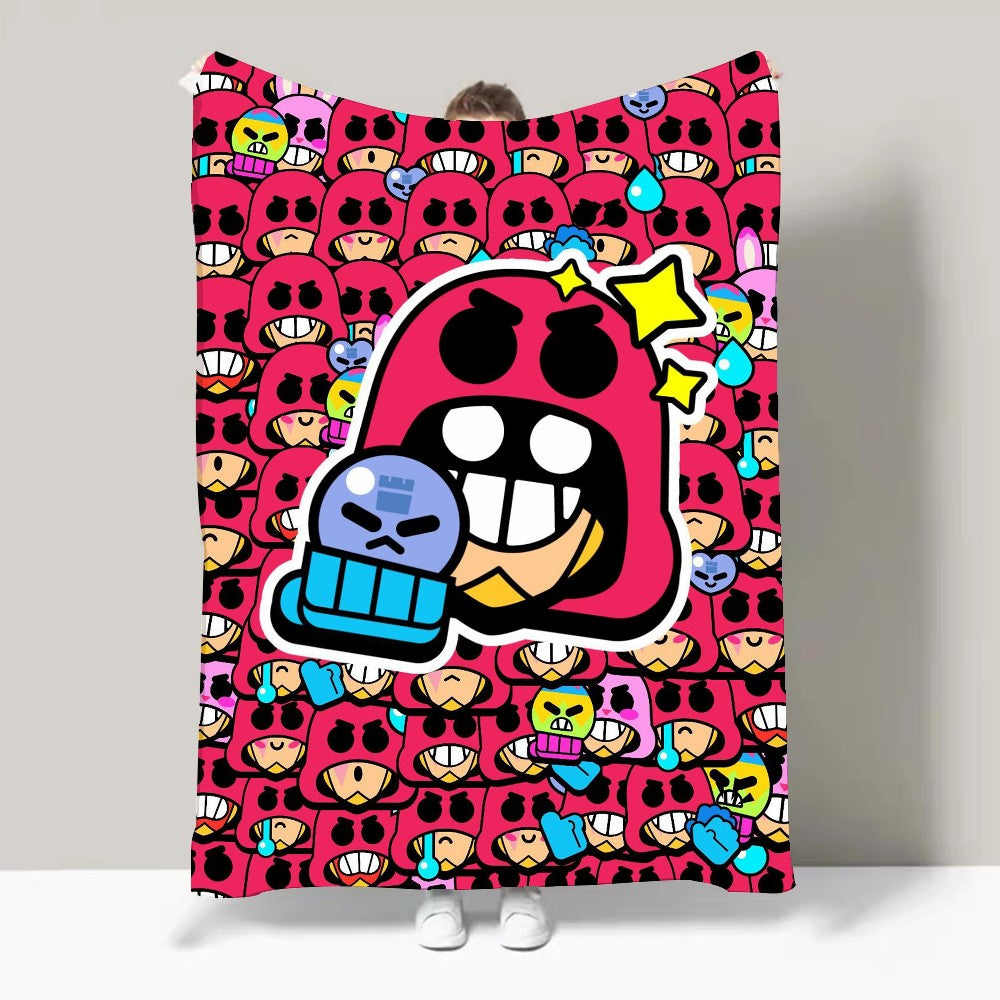 Game B-Brawl S-Stars FPS Strategy Blanket Design Lightweight  For Dorms, Naps, Living Room, Office,Sofa,All-Season
