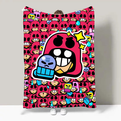 Game B-Brawl S-Stars FPS Strategy Blanket Design Lightweight  For Dorms, Naps, Living Room, Office,Sofa,All-Season